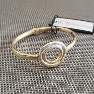 BCBGENERATION Two tone Round Cuff Bracelet